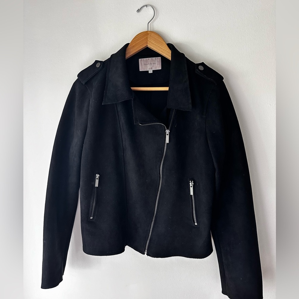 Monk & Lou (Plenty) Suede Moto Jacket